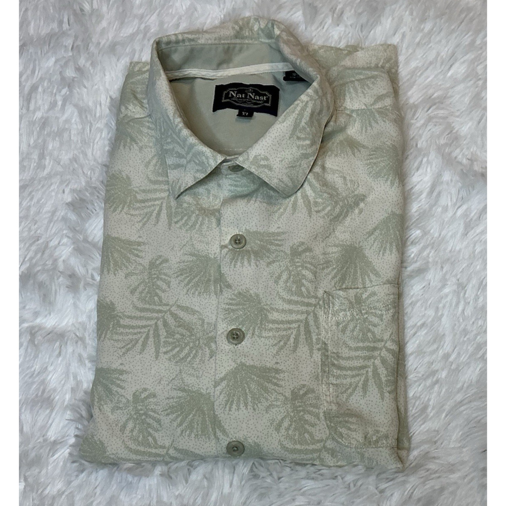 Nat Nast Men’s Xl Short Sleeve Button Down Hawaiian Shirt
